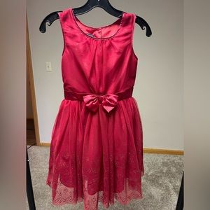 Girls size 10 red holiday dress